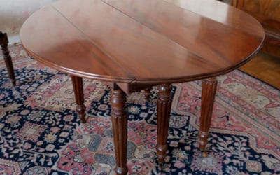 Table ronde acajou