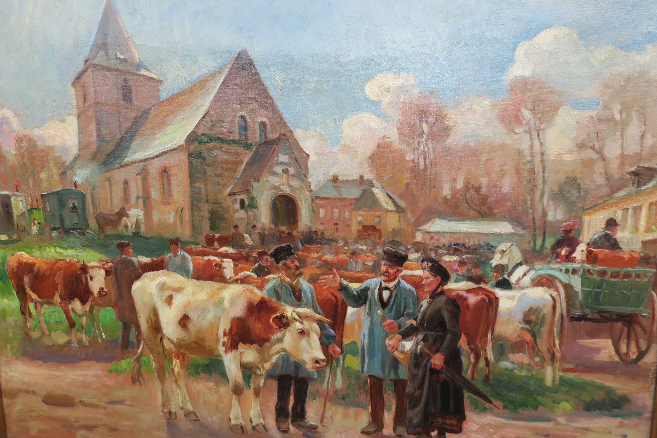 Raimond Lecourt » La foire aux bestiaux Bréauté « Raimond Lecourt " La foire aux bestiaux Bréauté "