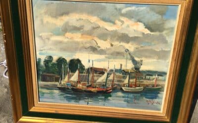 Honfleur bateaux dans le bassin